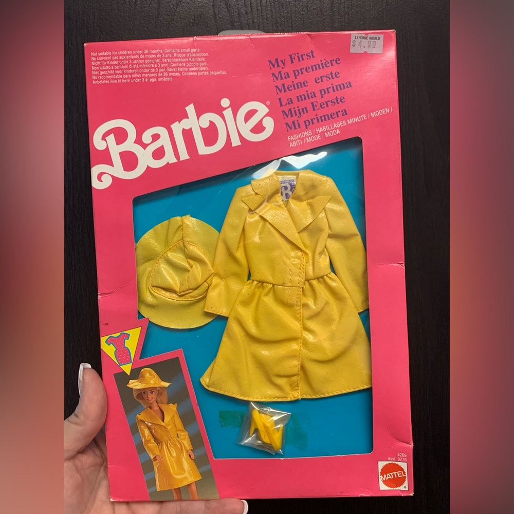 Barbie My First Fashions Raincoat Ensemble NIB 1991